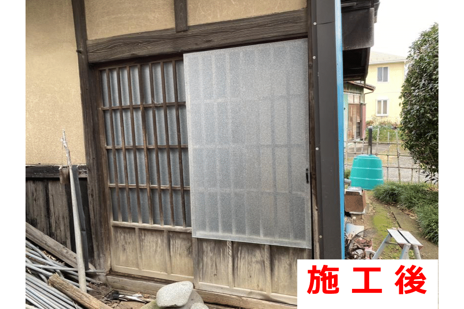 H様邸 引き戸ガラス交換工事