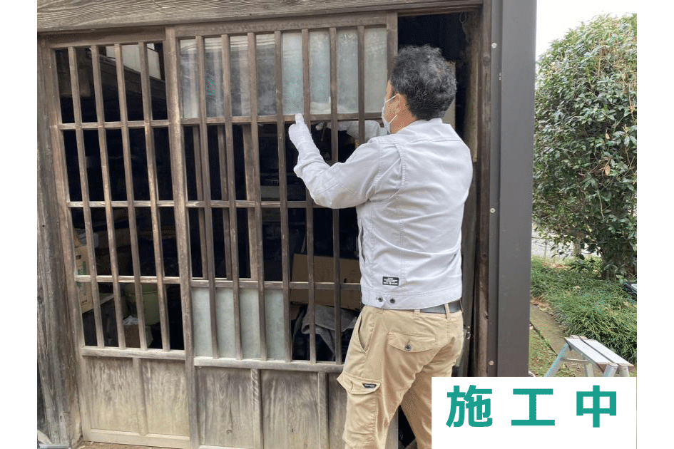 H様邸 引き戸ガラス交換工事