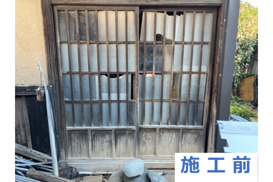 H様邸 引き戸ガラス交換工事